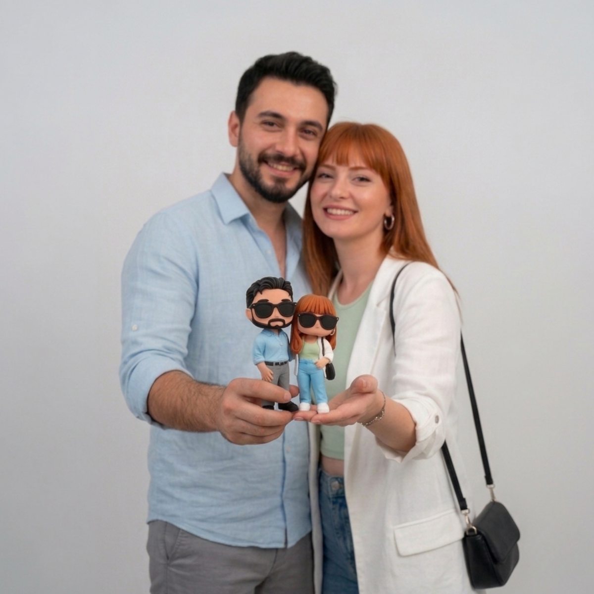 Kişiye Özel Çift Pofi Pop Figür